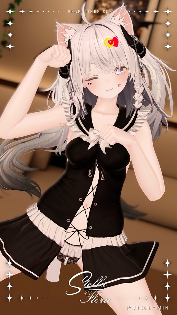 【8アバター対応】Pearl Onepiece【VRChat】