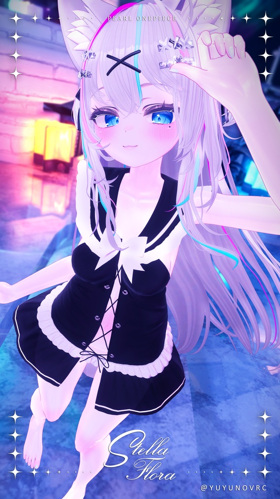 【8アバター対応】Pearl Onepiece【VRChat】