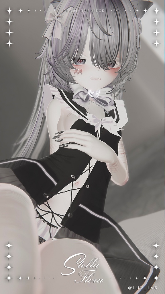 【8アバター対応】Pearl Onepiece【VRChat】