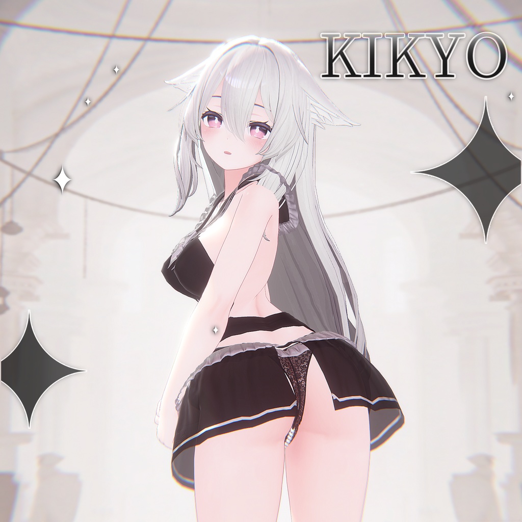 【8アバター対応】Pearl Onepiece【VRChat】