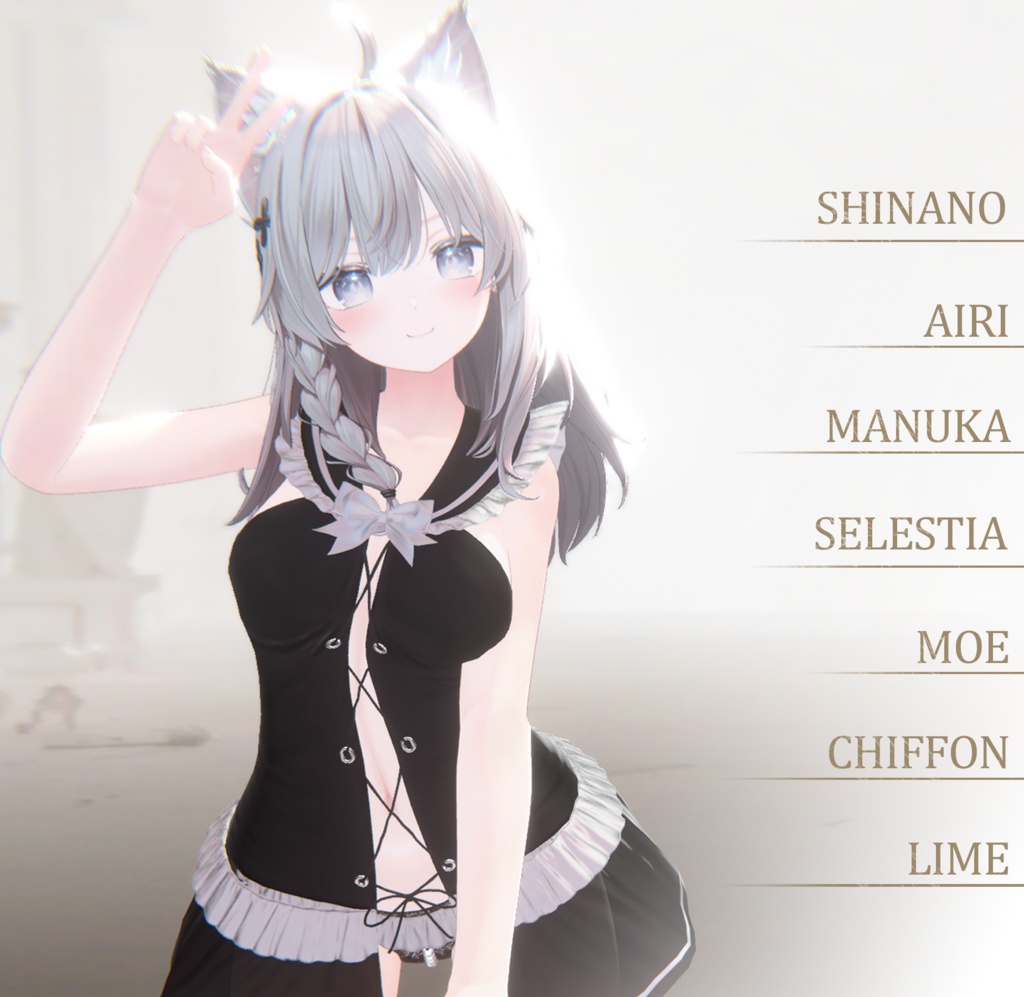 【8アバター対応】Pearl Onepiece【VRChat】