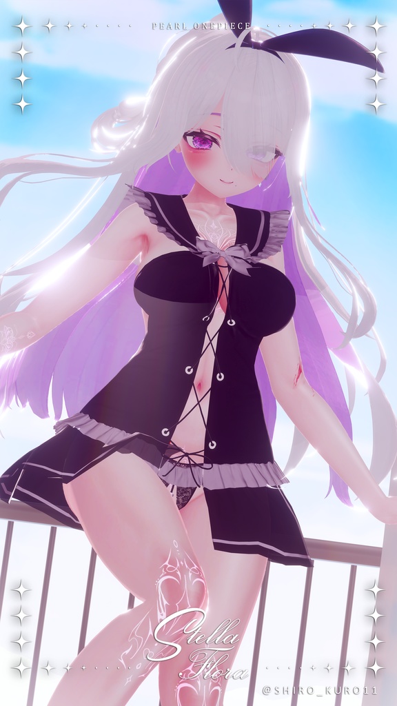 【8アバター対応】Pearl Onepiece【VRChat】