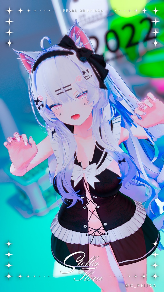【8アバター対応】Pearl Onepiece【VRChat】