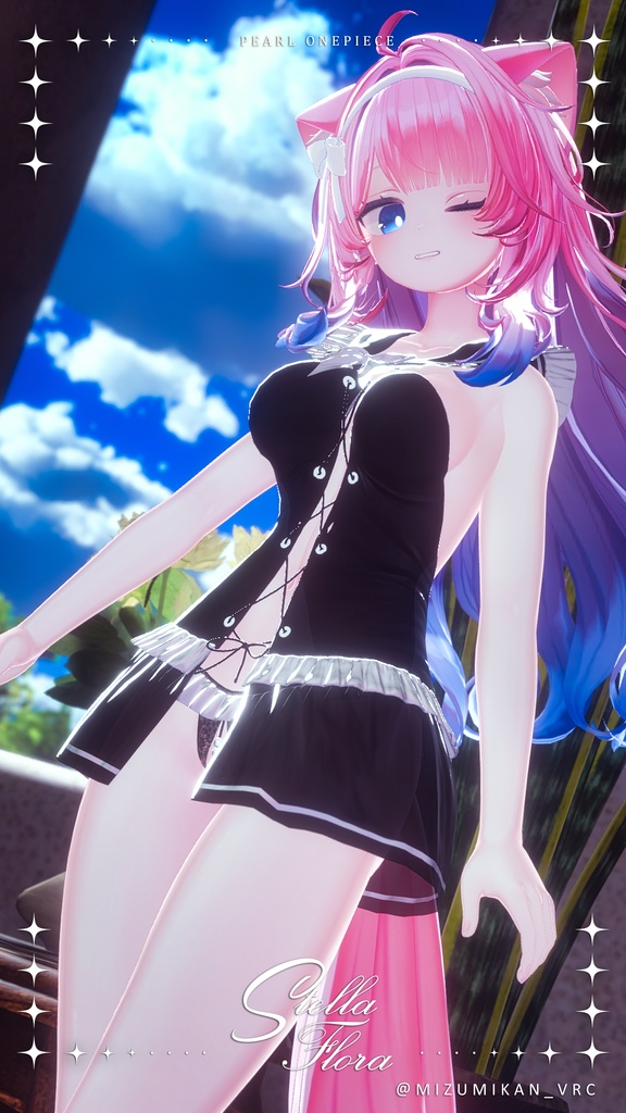 【8アバター対応】Pearl Onepiece【VRChat】