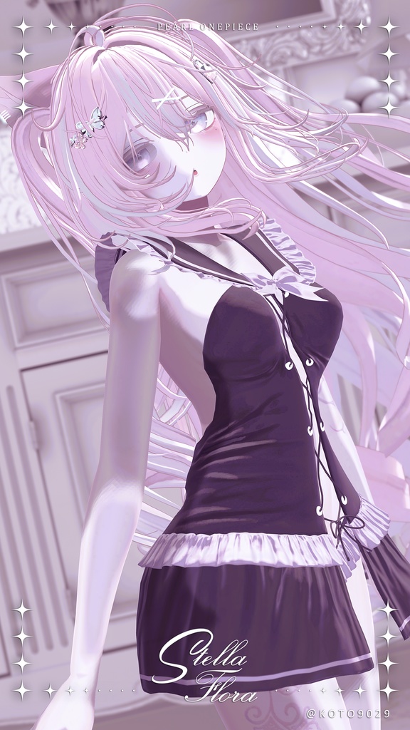 【8アバター対応】Pearl Onepiece【VRChat】