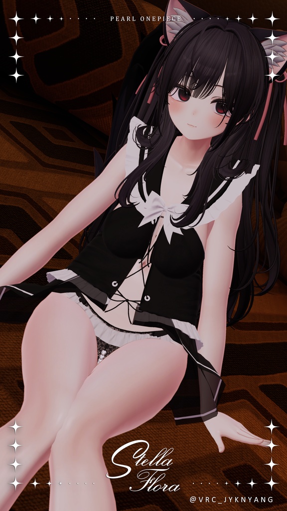 【8アバター対応】Pearl Onepiece【VRChat】