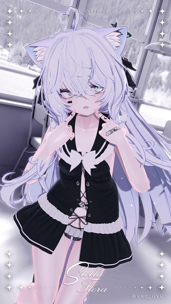 【8アバター対応】Pearl Onepiece【VRChat】