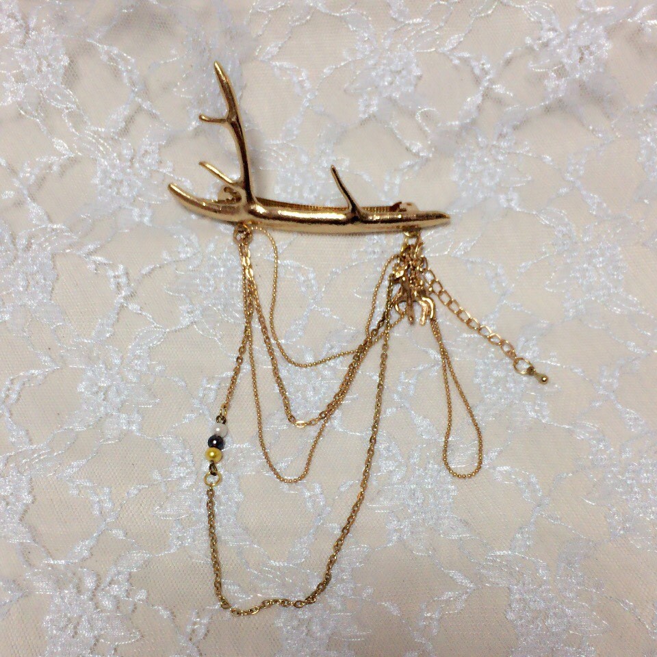 【青八木】鹿バレッタ2wayネックレス【弱ペダ】
