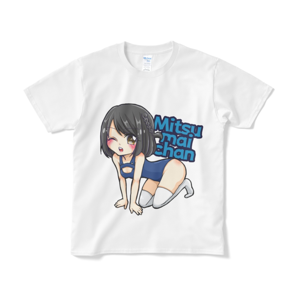 蜜苺Tシャツ(ネコスク水)