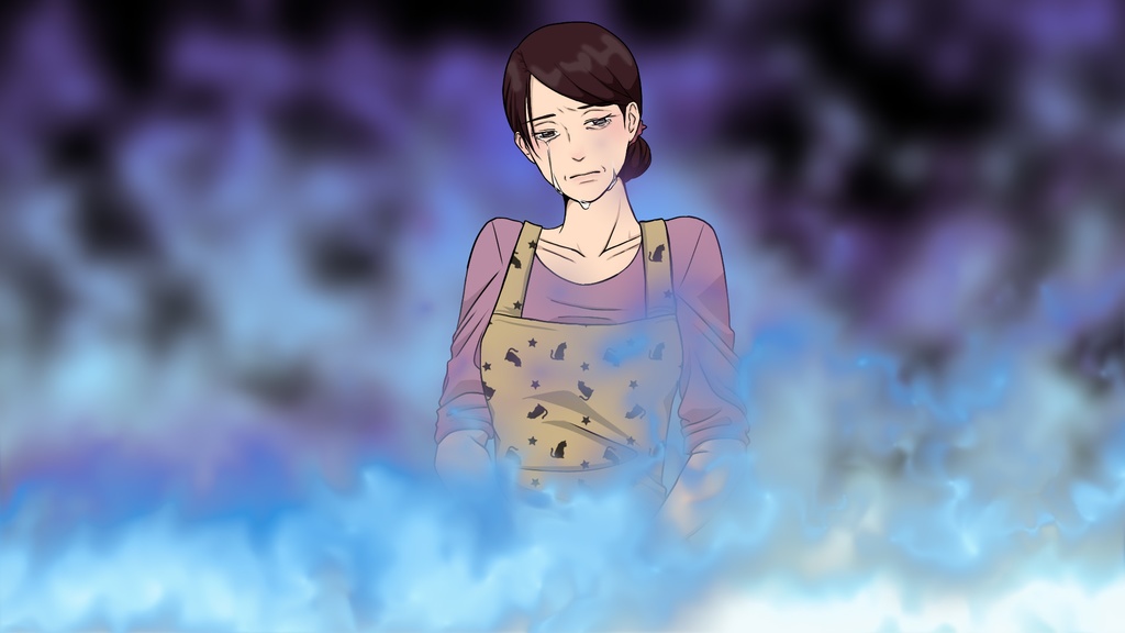 炎に包まれるエフェクト【ココフォリア素材】(色差分有)