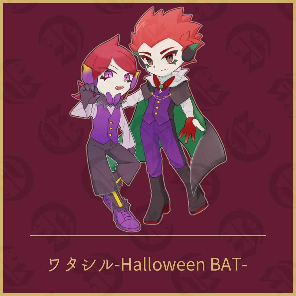 ワタシル-Halloween BAT-　アクリルスタンドプレート