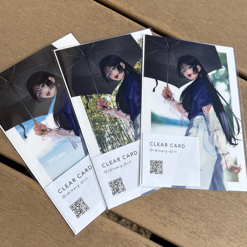 クリアカード(背景3種 / 背景無1種)