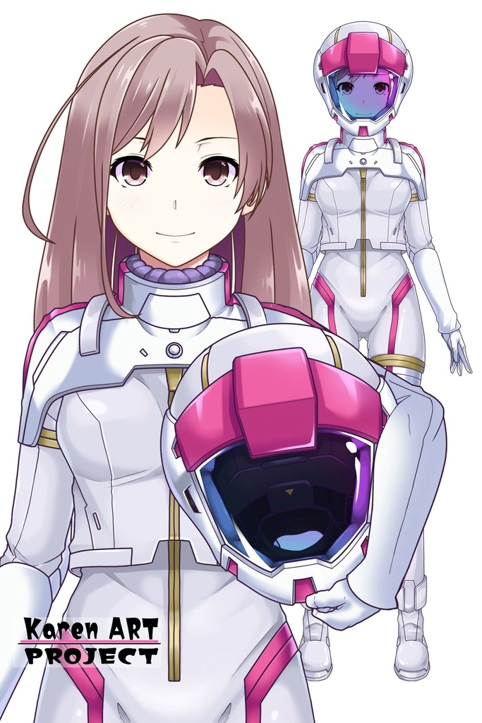 カレンちゃん+ガンダム閃光ハサウェイの連邦軍ノーマルスーツ