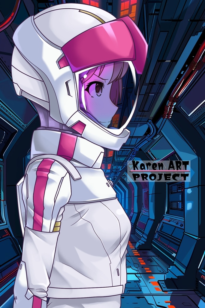 カレンちゃん+ガンダム閃光ハサウェイの連邦軍ノーマルスーツ