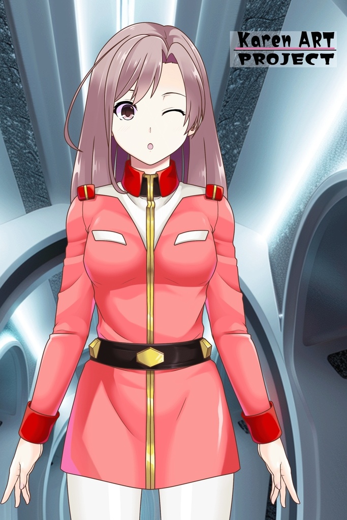 カレンちゃん+機動戦士ガンダムの連邦軍制服