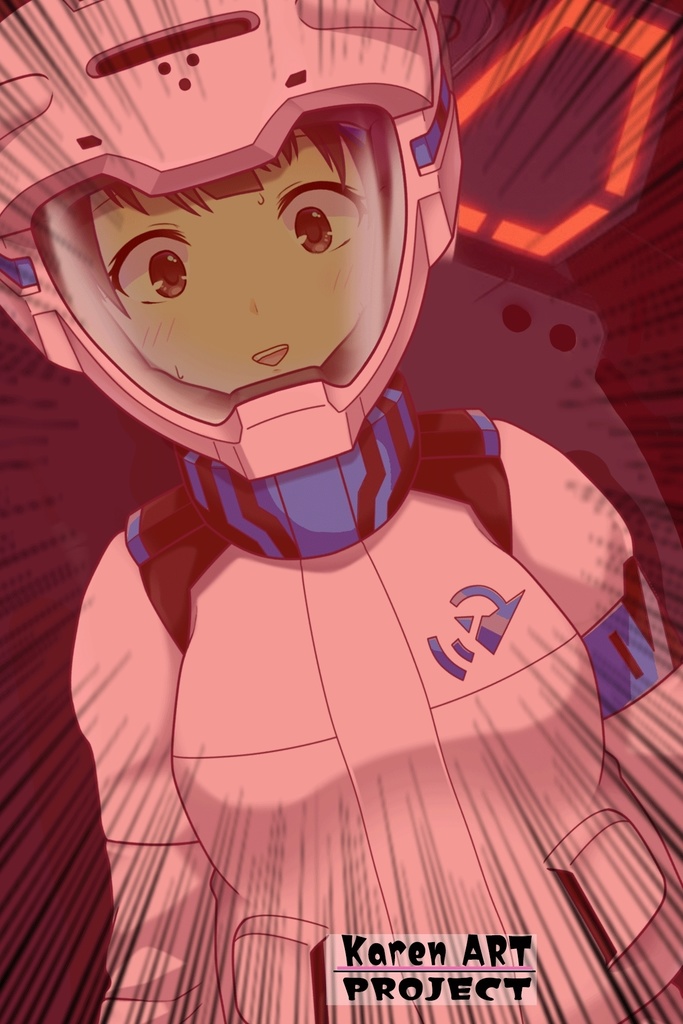 ゆりちゃん+ガンダム水星の魔女 スレッタ・マーキュリーのノーマルスーツ(ゆりちゃんカラー)