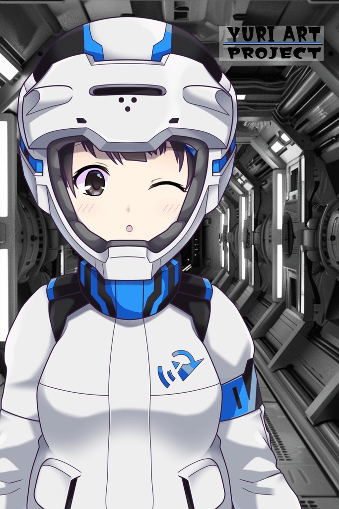 ゆりちゃん+ガンダム水星の魔女 スレッタ・マーキュリーのノーマルスーツ(ゆりちゃんカラー)