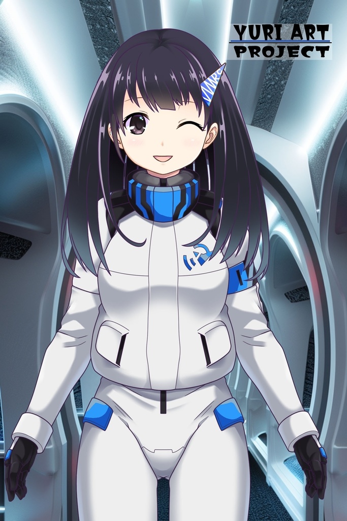 ゆりちゃん+ガンダム水星の魔女 スレッタ・マーキュリーのノーマルスーツ(ゆりちゃんカラー)