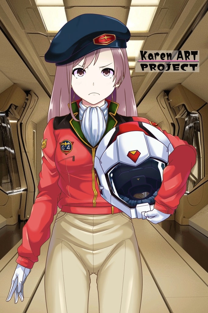 カレンちゃん+クリスティーナ・マッケンジー【ガンダムポケットの中の戦争】 の制服(カレンちゃんの髪バージョン)