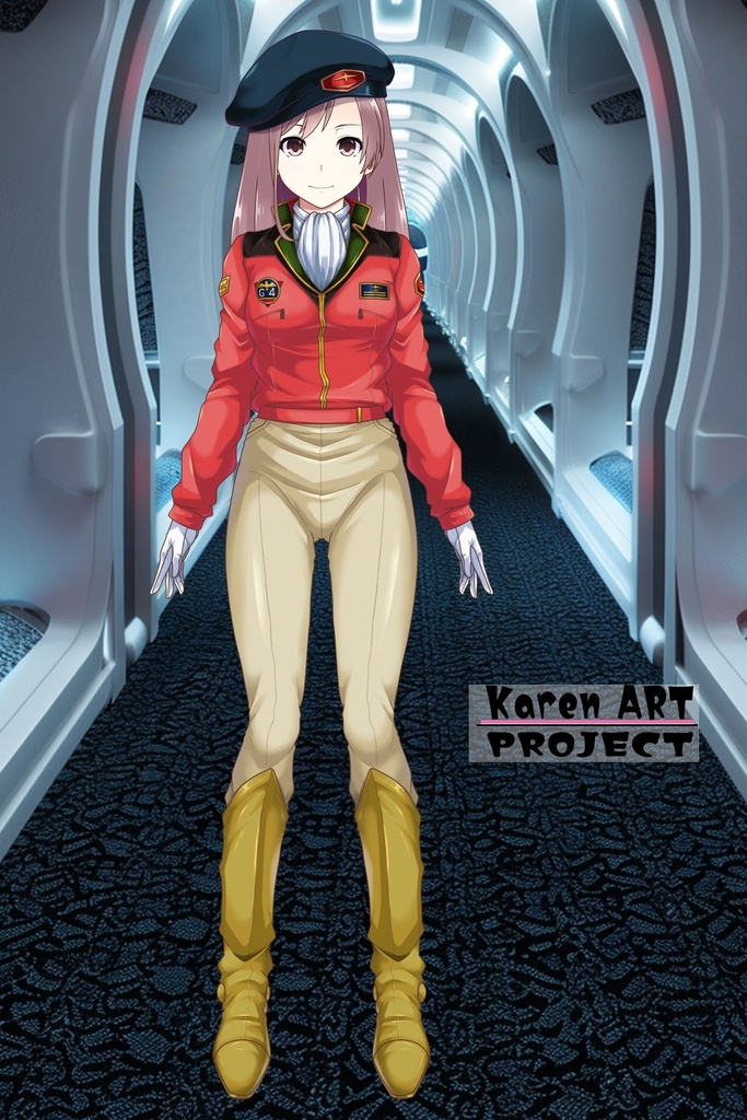 カレンちゃん+クリスティーナ・マッケンジー【ガンダムポケットの中の戦争】 の制服(カレンちゃんの髪バージョン)