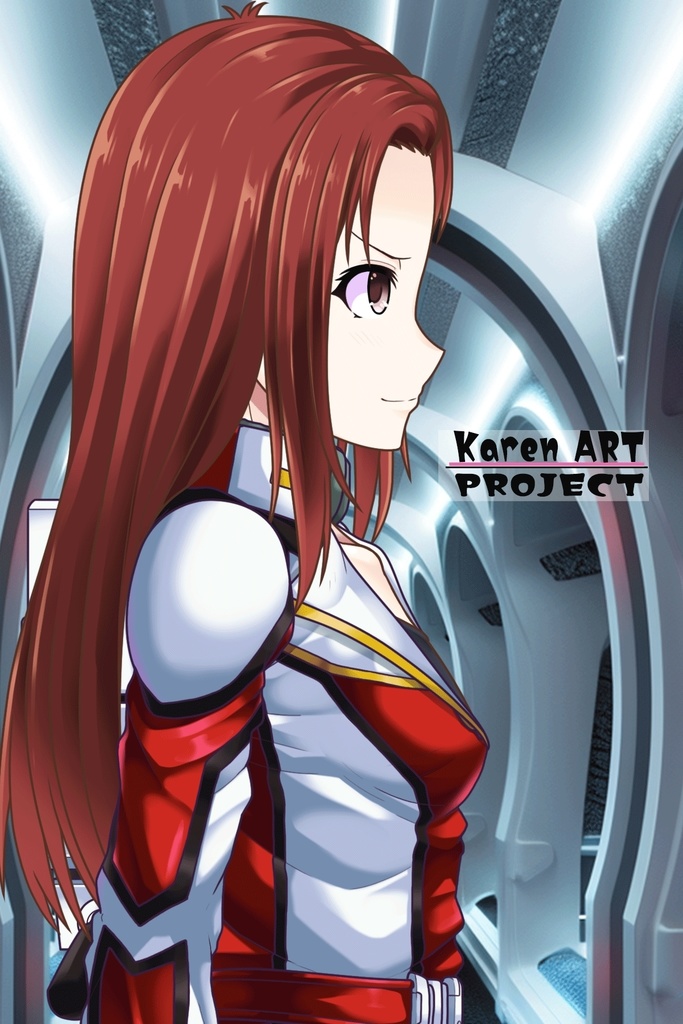 カレンちゃん+クリスティーナ・マッケンジー【ガンダムポケットの中の戦争】 のノーマルスーツ(クリス赤髪バージョン)