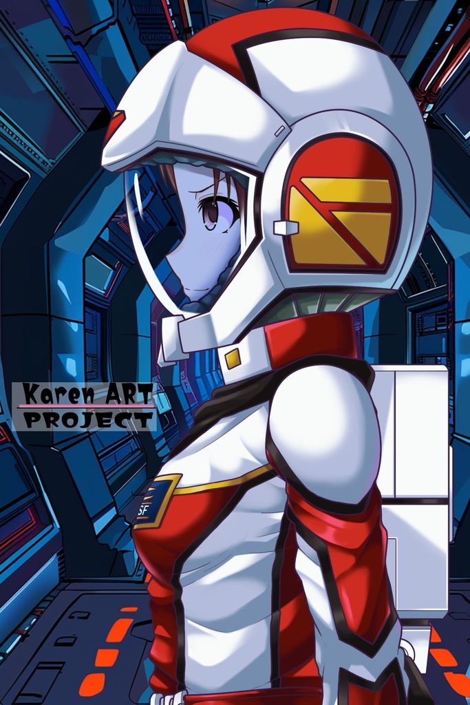 カレンちゃん+クリスティーナ・マッケンジー【ガンダムポケットの中の戦争】 のノーマルスーツ(クリス赤髪バージョン)