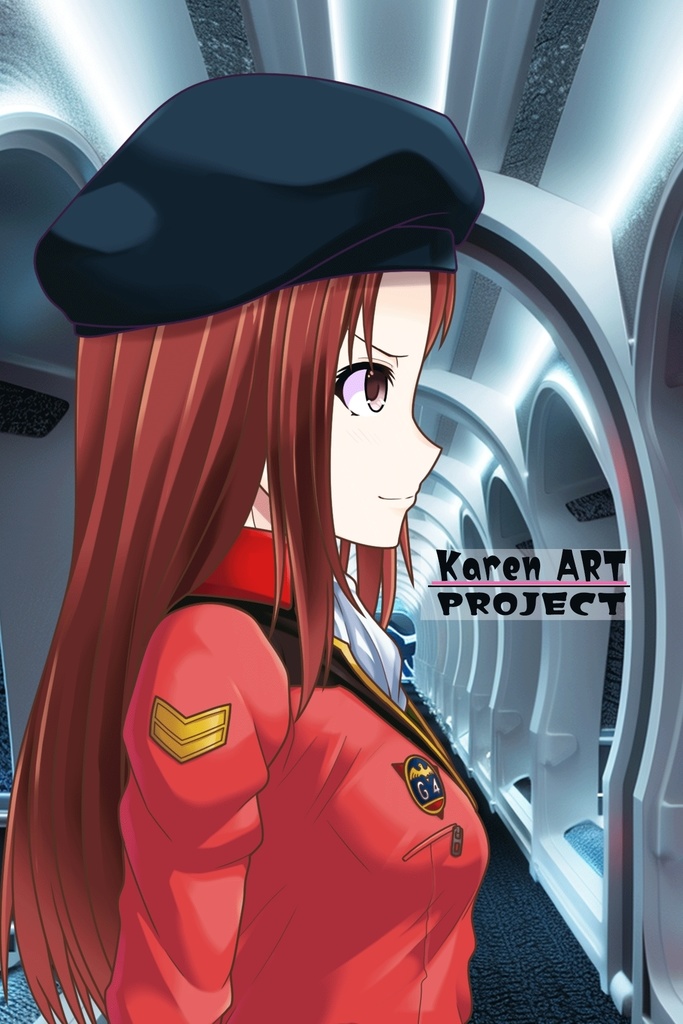 カレンちゃん+クリスティーナ・マッケンジー【ガンダムポケットの中の戦争】 の制服(クリス赤髪バージョン)