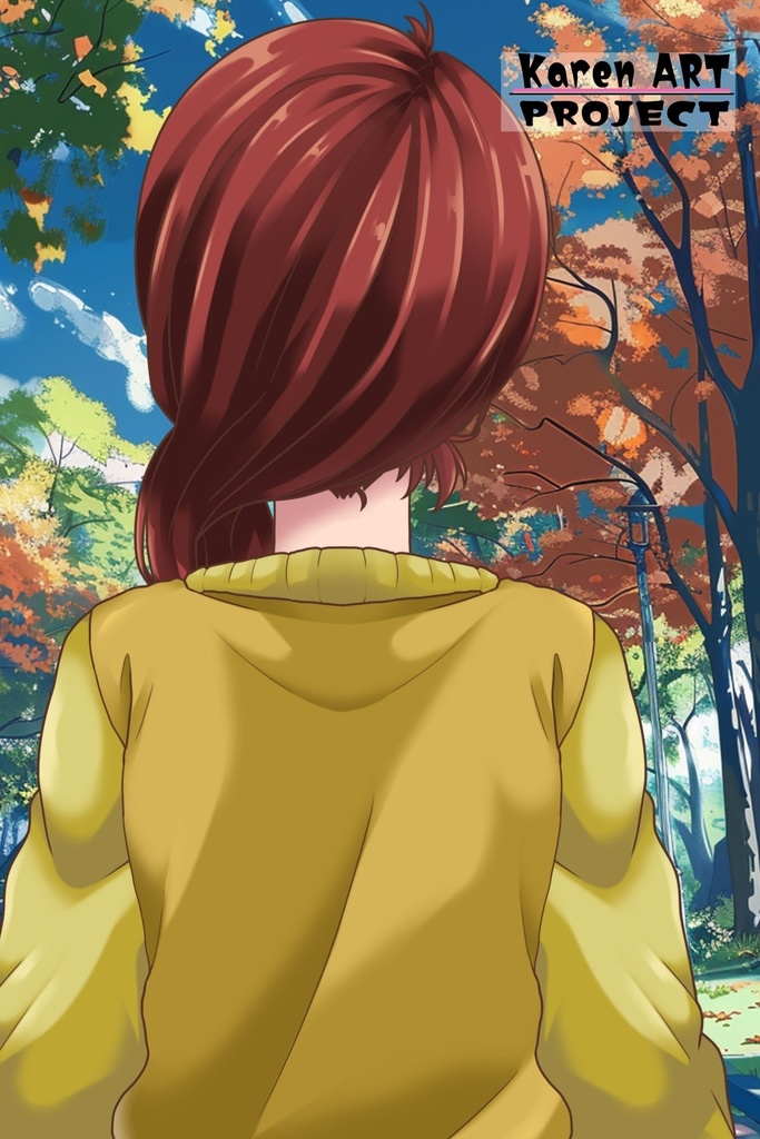 カレンちゃん+クリスティーナ・マッケンジー【ガンダムポケットの中の戦争】 の私服(クリス赤髪バージョン)