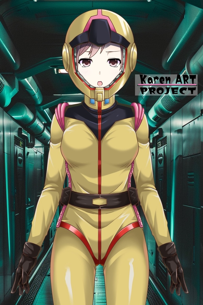 カレンちゃん+セイラ・マス【起動戦士ガンダム】 のノーマルスーツ(カレンちゃんの髪バージョン)