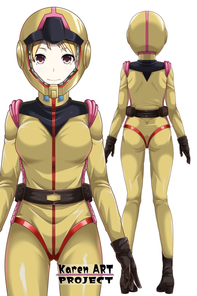 カレンちゃん+セイラ・マス【起動戦士ガンダム】 のノーマルスーツ(セイラ金髪バージョン)