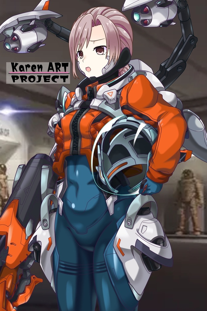 カレンちゃん+SpaceRanger【Overwatch2】 の装備(フル装備版・斜め前アングル)