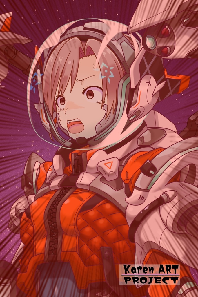 カレンちゃん+SpaceRanger【Overwatch2】 の装備(フル装備版・斜め前アングル)