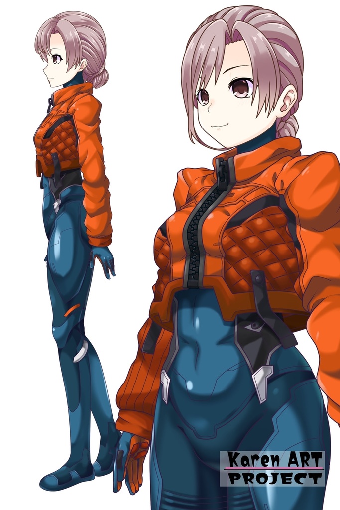 カレンちゃん+SpaceRanger【Overwatch2】 の装備(衣装編・斜め前アングル)