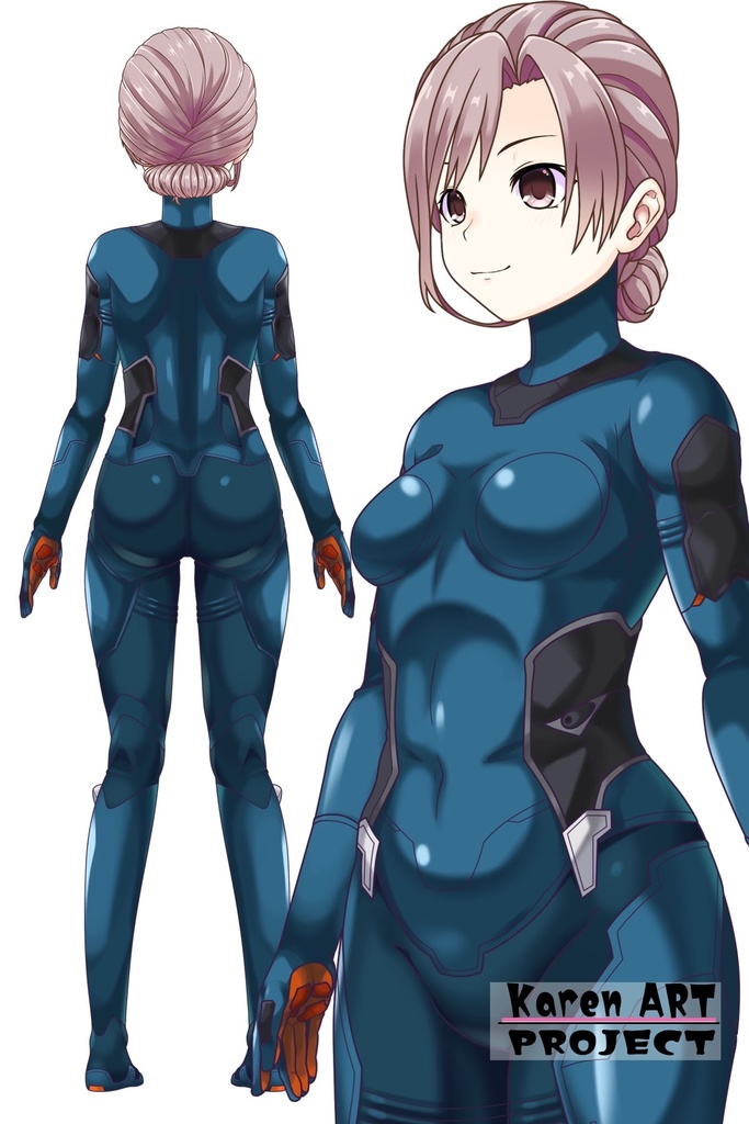 カレンちゃん+SpaceRanger【Overwatch2】 の装備(衣装編・斜め前アングル)