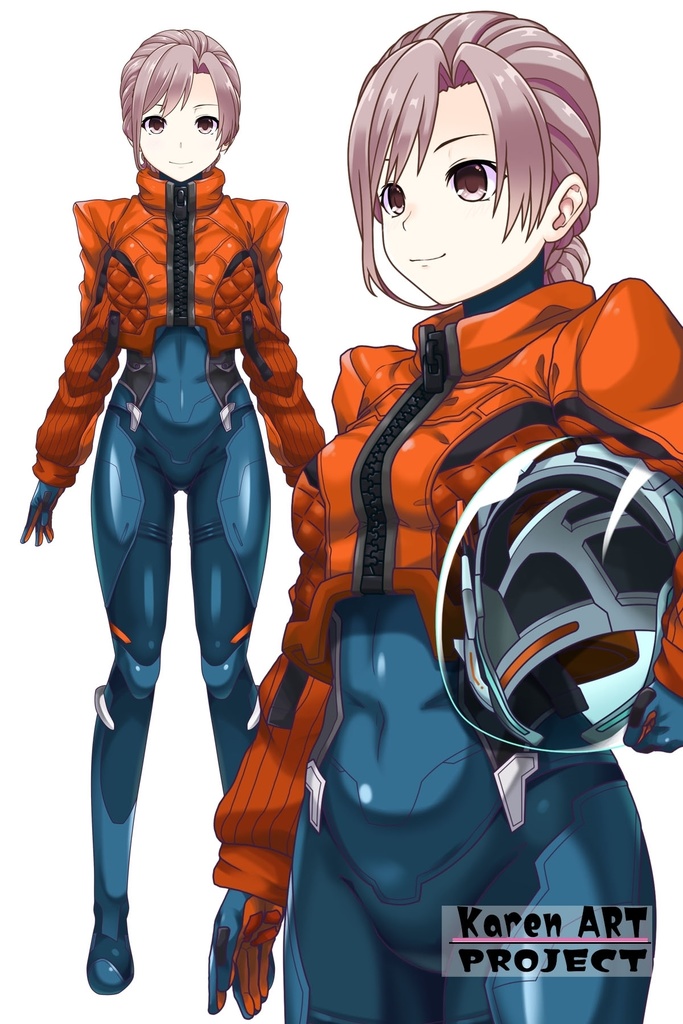 カレンちゃん+SpaceRanger【Overwatch2】 の装備(衣装編・斜め前アングル)