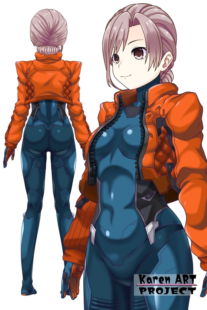 カレンちゃん+SpaceRanger【Overwatch2】 の装備(衣装編・斜め前アングル)