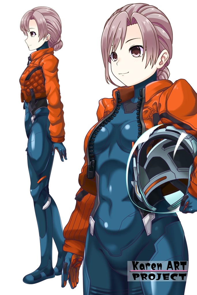 カレンちゃん+SpaceRanger【Overwatch2】 の装備(衣装編・斜め前アングル)