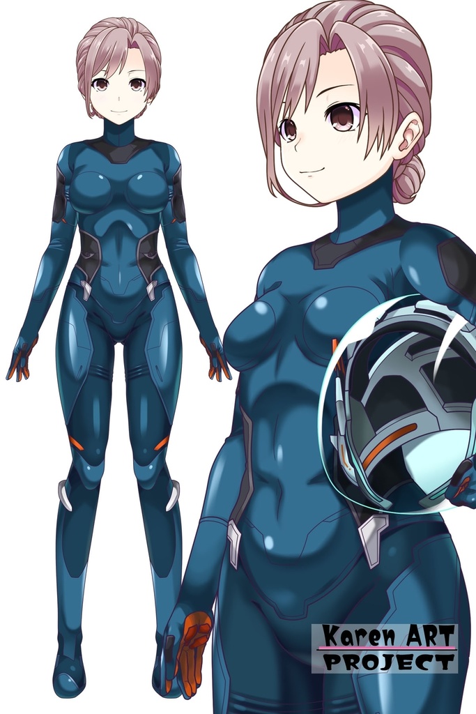 カレンちゃん+SpaceRanger【Overwatch2】 の装備(衣装編・斜め前アングル)