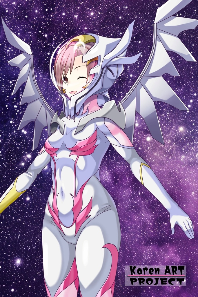 カレンちゃん+ガンダムSEED ラクス・クラインノーマルスーツ(斜め前アングル)