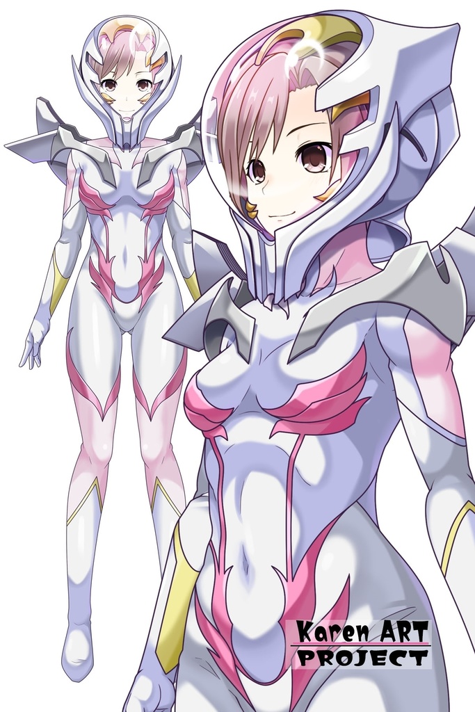 カレンちゃん+ガンダムSEED ラクス・クラインノーマルスーツ(斜め前アングル)