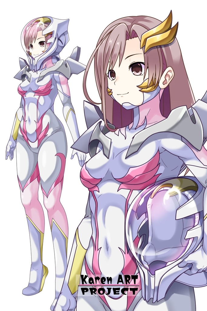 カレンちゃん+ガンダムSEED ラクス・クラインノーマルスーツ(斜め前アングル)