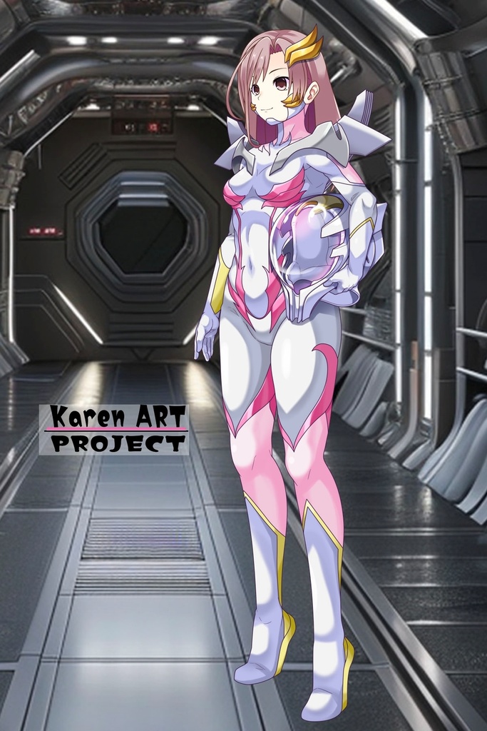 カレンちゃん+ガンダムSEED ラクス・クラインノーマルスーツ(斜め前アングル)