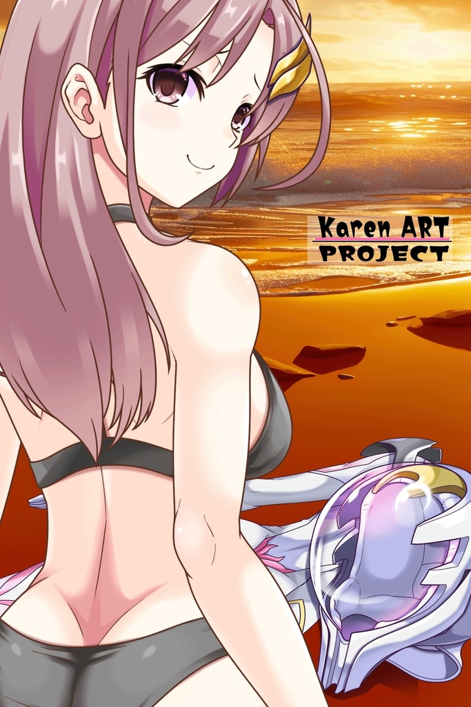 カレンちゃん+ガンダムSEED ラクス・クラインノーマルスーツ(背面アングル)