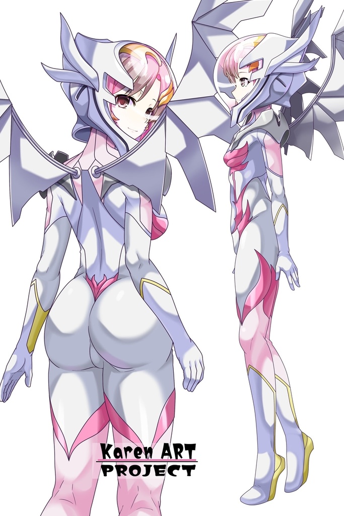 カレンちゃん+ガンダムSEED ラクス・クラインノーマルスーツ(背面アングル)