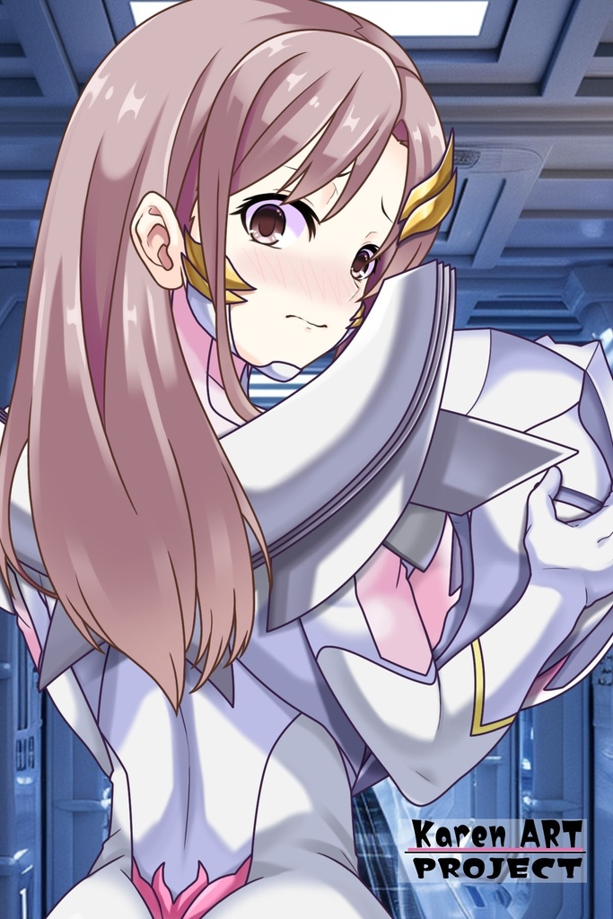 カレンちゃん+ガンダムSEED ラクス・クラインノーマルスーツ(背面アングル)