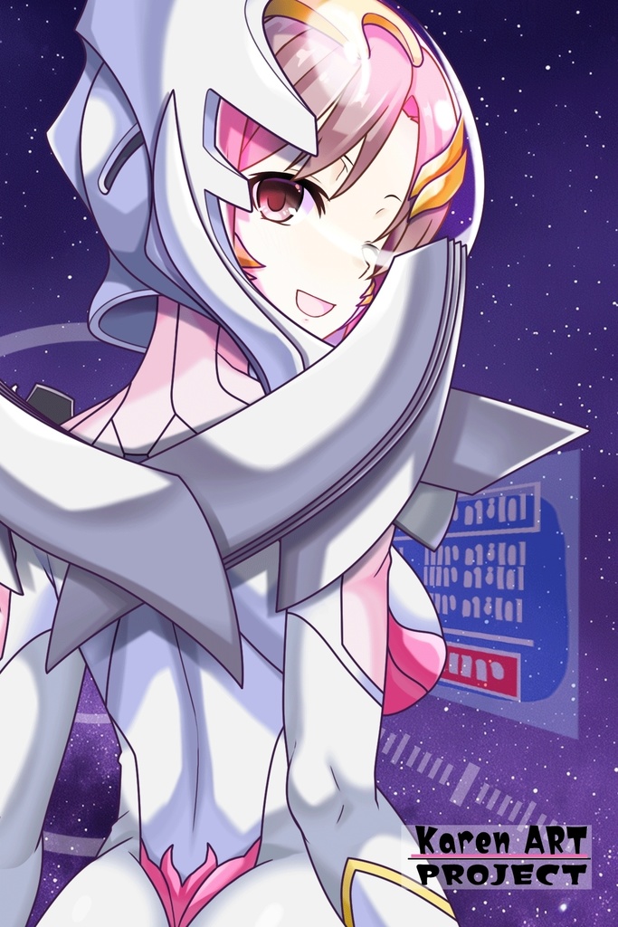 カレンちゃん+ガンダムSEED ラクス・クラインノーマルスーツ(背面アングル)