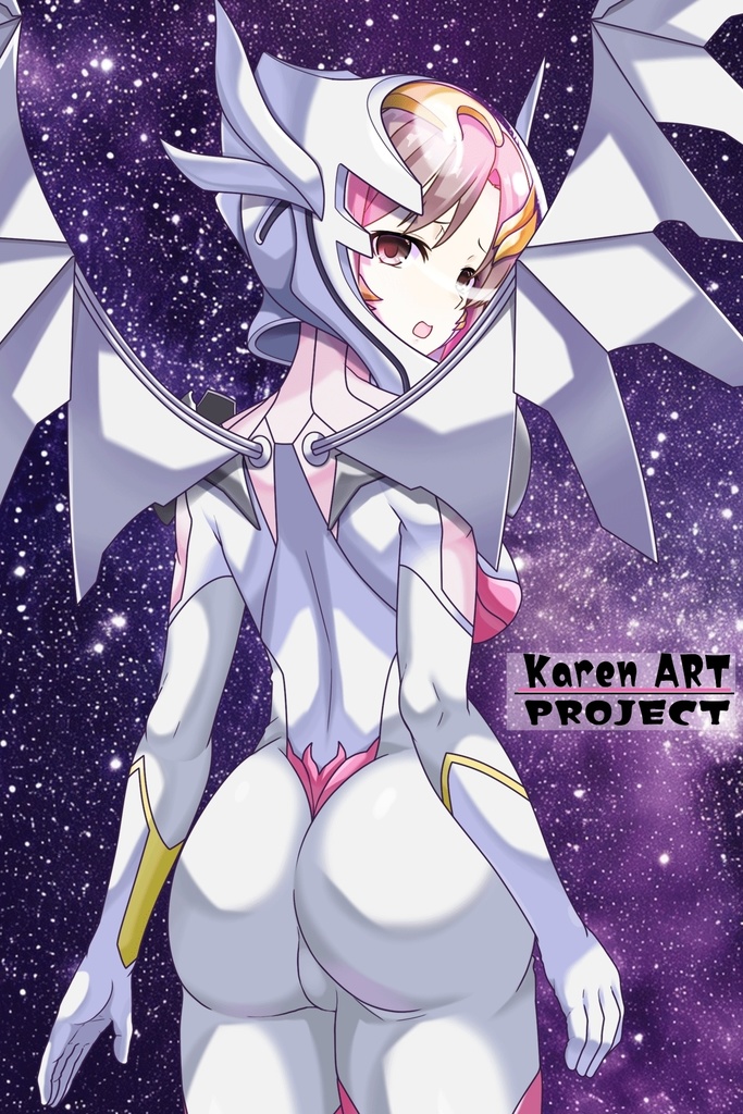 カレンちゃん+ガンダムSEED ラクス・クラインノーマルスーツ(背面アングル)