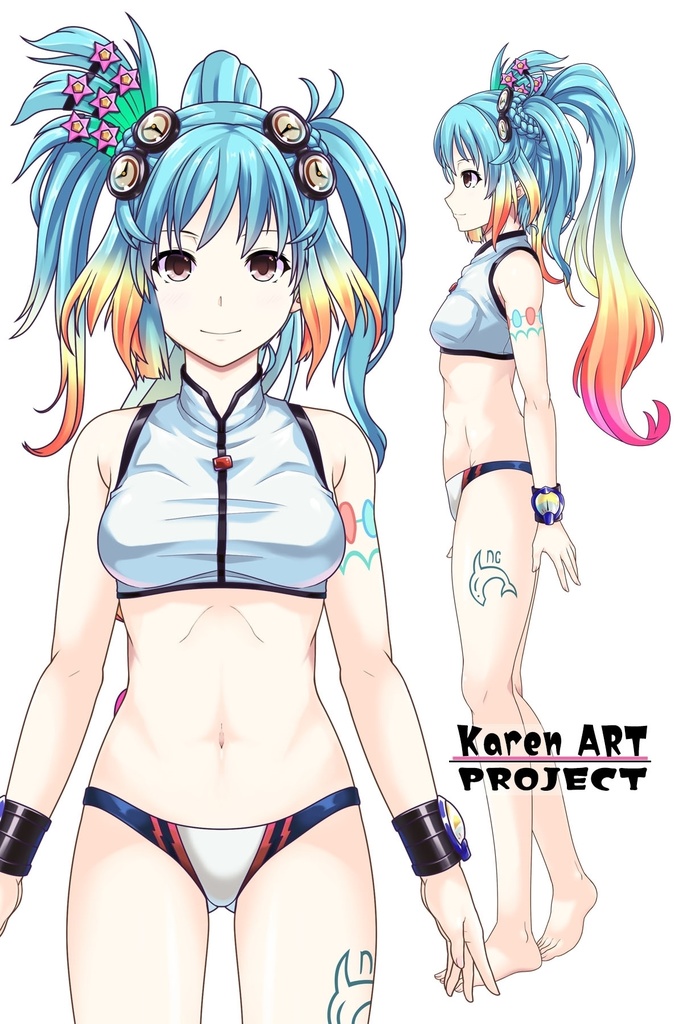 カレンちゃん+竜宮の女王・乙姫のダイビング装備 (メダルヒーローズ)