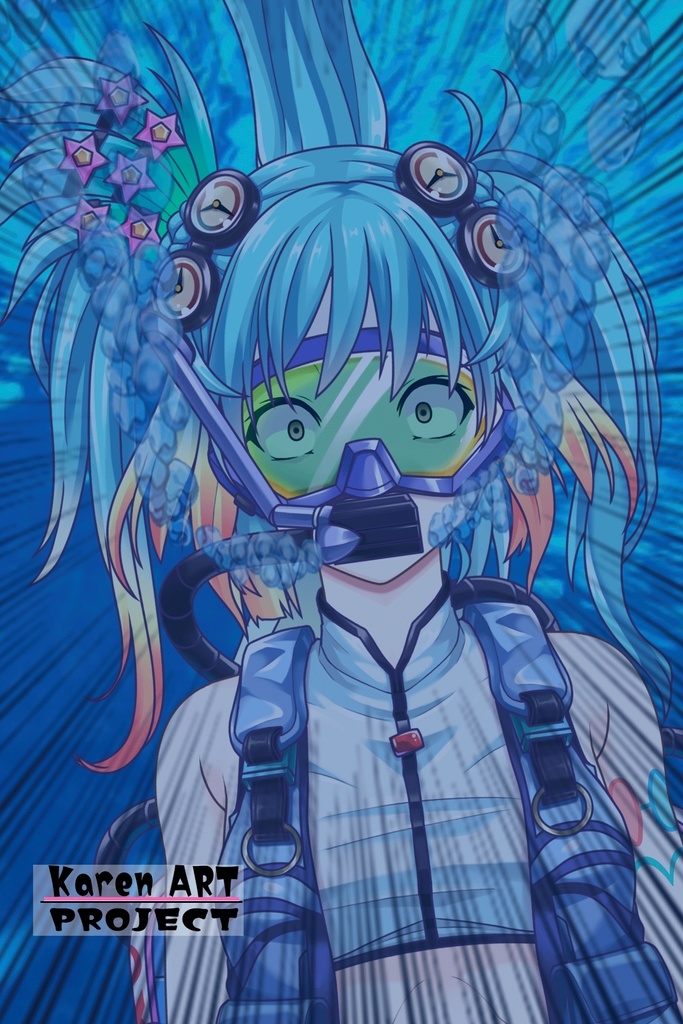 カレンちゃん+竜宮の女王・乙姫のダイビング装備 (メダルヒーローズ)