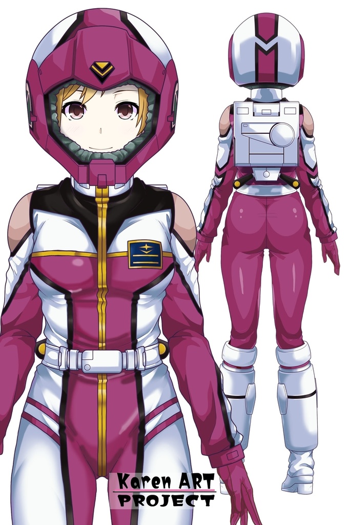 カレンちゃん+ライラ・ミラ・ライラ【機動戦士Zガンダム】 のノーマルスーツ(金髪バージョン)